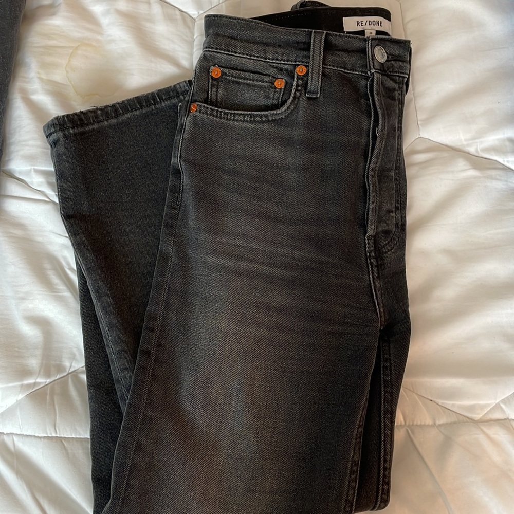RE/DONE Comfort Stretch Ultra High-Rise Stovepipe Jeans